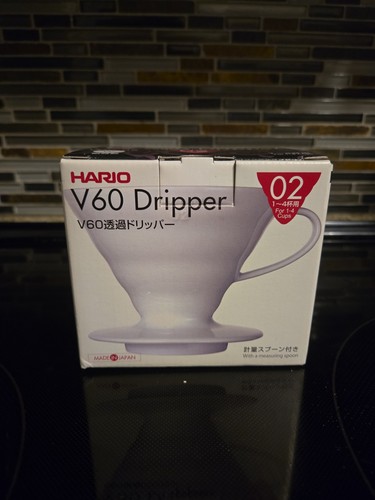 Hario v60 vdc dripper white - v60,