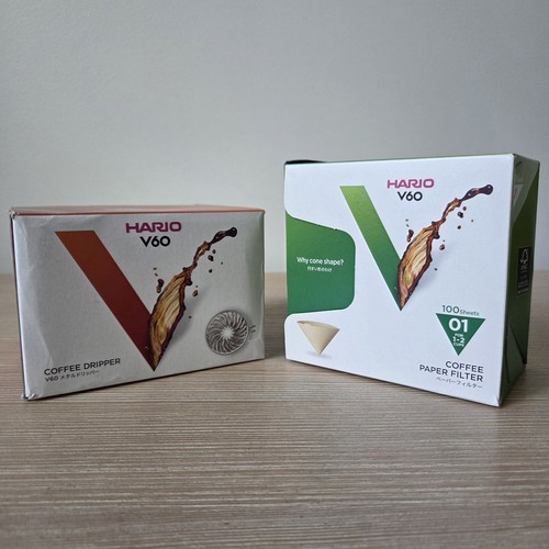 Hario v60 metal coffee dripper - metal,